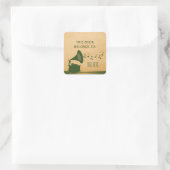 Green Vintag Gramophone Stickers (Tasche)