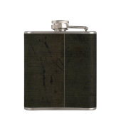 Green Vintag Grunge Skull Crossbones Flachmann (Rückseite)