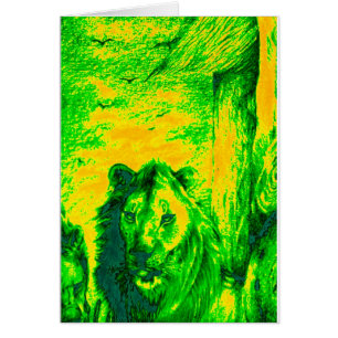 Green Vintag Lion simba Hakunamatata Simba Marara