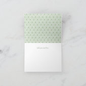 Green Vintag Shabby Bridal Vielen Dank Dankeskarte (Innenseite)