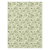 Green Vintage Botanical Toile Pattern Tischdecke (Vorderseite)
