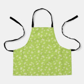 Green vintage butterfly motif pattern schürze (Vorderseite)