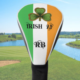 Green Vintage Shamrock Irish AF St Patrick's Day Golf Headcover
