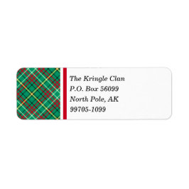 Green Vintage Weihnachten Kariert