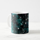 Green Violet Galaxy Star Milky Way Kaffeetasse (Vorderseite Links)