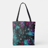 Green Violet Galaxy Star Milky Way Tasche (Rückseite)