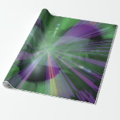 Green Violet Mystery Wrapping Paper Geschenkpapier (Ungerollt)