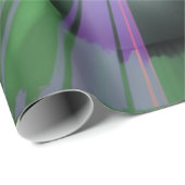 Green Violet Mystery Wrapping Paper Geschenkpapier (Rolleneckpunkt)
