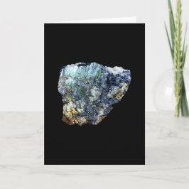 Green Vivianite Crystal Add Text Card Karte