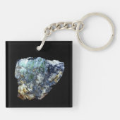 Green Vivianite Crystal Schlüsselanhänger (Rückseite)