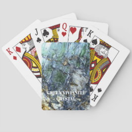 Green Vivianite Crystal Spielkarten