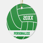 Green Volleyball | DIY Name and Year Keramikornament (Links)