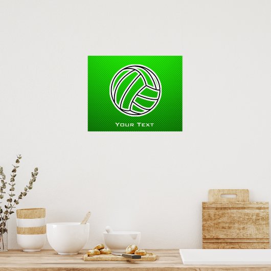 Green Volleyball Poster (Küche)