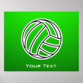Green Volleyball Poster (Vorne)