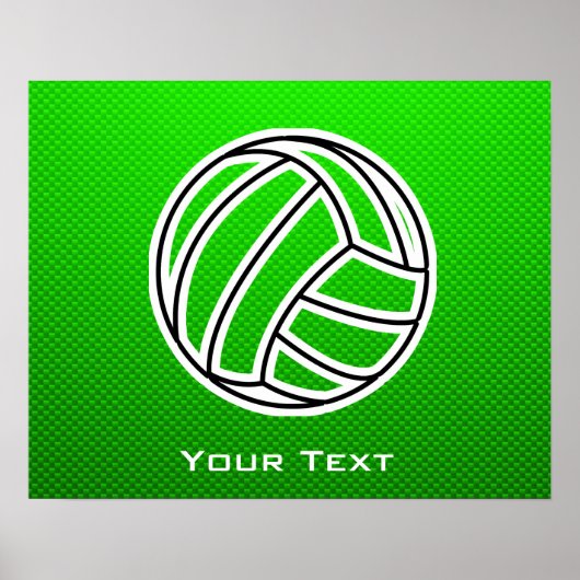 Green Volleyball Poster (Vorne)