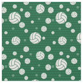 Green Volleyball Zickzack Gemustert Stoff