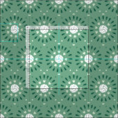 Green Volleyballs Kaleidoskop Muster Stoff (Kachel)