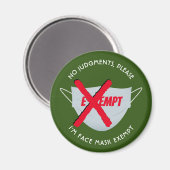 Green | VORAUSSETZUNG FÜR DIE OBERFLÄCHENMASKE Magnet (Vorderseite/Rückseite)