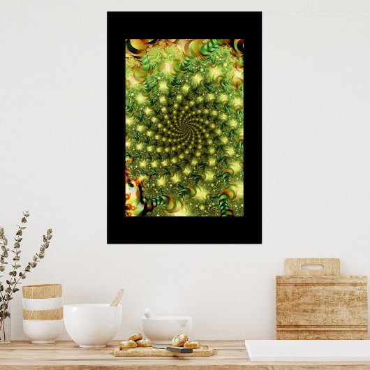 Green Vortex Poster (Küche)