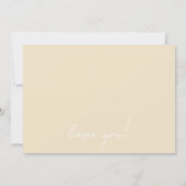 Green Vosvos Minimal Wedding Bridesmade Einladung (Rückseite)