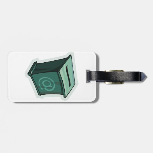 "Green Voting Box" Gepäckanhänger (Rückseite horizontal)