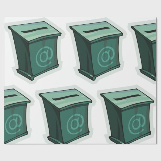 "Green Voting Box" Geschenkpapier (Flach)