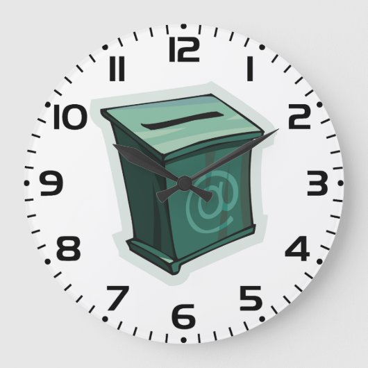 "Green Voting Box" Große Wanduhr (Vorderseite)