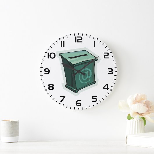 "Green Voting Box" Große Wanduhr
