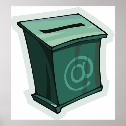 "Green Voting Box" Poster (Vorne)