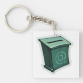 "Green Voting Box" Schlüsselanhänger (Vorderseite)