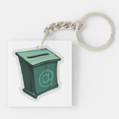 "Green Voting Box" Schlüsselanhänger (Rückseite)
