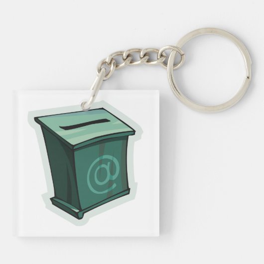 "Green Voting Box" Schlüsselanhänger (Rückseite)
