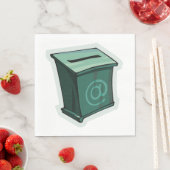 "Green Voting Box" Serviette (Beispiel)