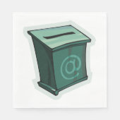 "Green Voting Box" Serviette (Vorderseite)