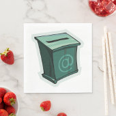"Green Voting Box" Serviette