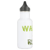 GREEN WALK JOG RUN (Schriftart SCRIBBLE) Edelstahlflasche (Links)