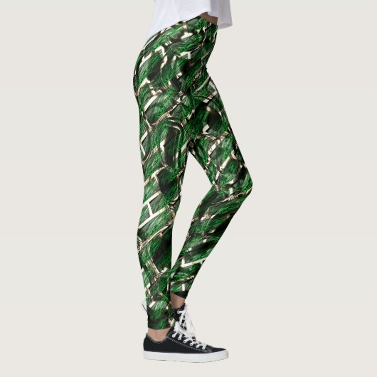 Green 'wall' Effekt und dunkelste Blasen? Leggings (Rechts)