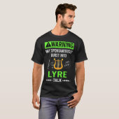 Green Warning Lyre T-Shirt (Vorne ganz)