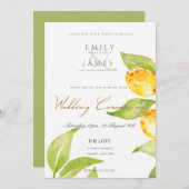 GREEN-WASSERFARBEN-SCHICHTEN OLIVENBREITE EINLADUNG (Vorne/Hinten)