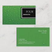 Green Water Dropdown-Visitenkarte Visitenkarte (Vorne/Hinten)