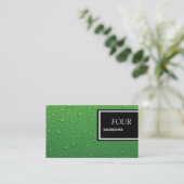 Green Water Dropdown-Visitenkarte Visitenkarte (Stehend Vorderseite)