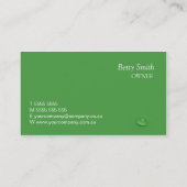 Green Water Dropdown-Visitenkarte Visitenkarte (Rückseite)