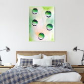 Green water drops art leinwanddruck (Insitu (Schlafzimmer))