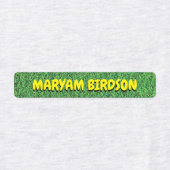 Green Water proof eisen on name etiketten für Klei (Design 2)