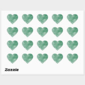 Green Water Tropfen Fun Heart Aufkleber (Blatt)