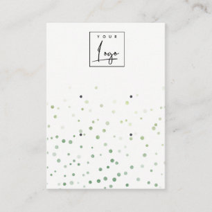 Green Watercolor Confetti 2 Logo-Vorführung Visitenkarte