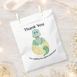 Green Watercolor Dinosaur Birthday Baby Dusche Geschenktütchen