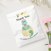 Green Watercolor Dinosaur Birthday Baby Dusche Geschenktütchen (Versiegelt)