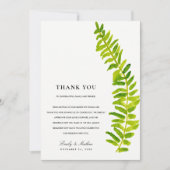 GREEN WATERCOLOR FERN FOLIAGE DANKE (Vorderseite)