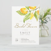 GREEN WATERCOLOR FOLIAGE OLIVENBRAUTPARTY EINLADUNG (Stehend Vorderseite)